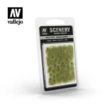 Пучки трави Vallejo: Wild Tuft: Dense Green (6mm)