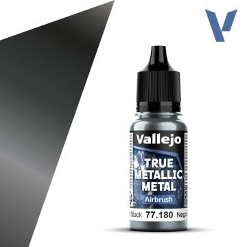 Акрилова фарба Vallejo: True Metallic Metal: Airbrush – Obsidian Black