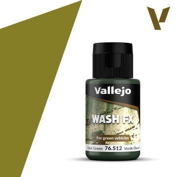 Акрилова змивка Vallejo: Wash FX: Dark Green