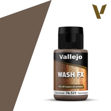 Акрилова змивка Vallejo: Wash FX: Oiled Earth
