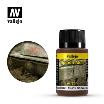 Акрилова паста Vallejo: Weathering FX: Splash Mud: Brown Splash Mud