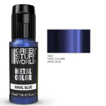 Акрилова фарба Green Stuff World: Vivid Metallic Paint - Anvil Blue (17ml)