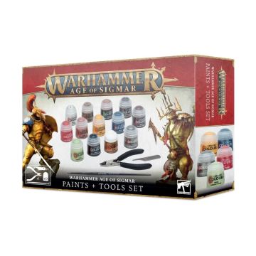 Набір фарб та інструментів Warhammer Age of Sigmar: Paints + Tools Set