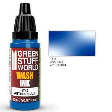 Акрилова змивка Green Stuff World Acrylic Inks: Wash Ink: Aether Blue (17ml)