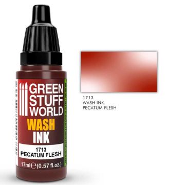 Акрилова змивка Green Stuff World Acrylic Inks: Wash Ink: Pecatum Flesh (17ml)