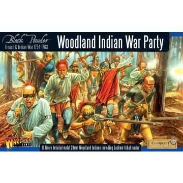 Набір мініатюр Warlord Games Black Powder: French Indian War: Woodland Indians War Party Boxed Set