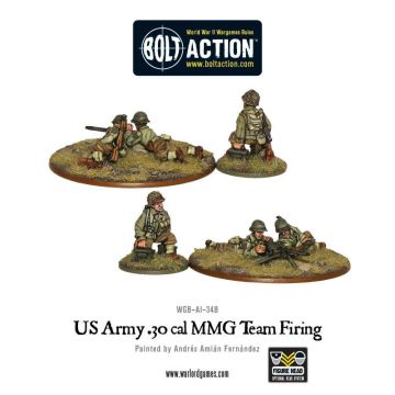 Набір мініатюр Warlord Games Bolt Action: US Army 30 Cal MMG team firing