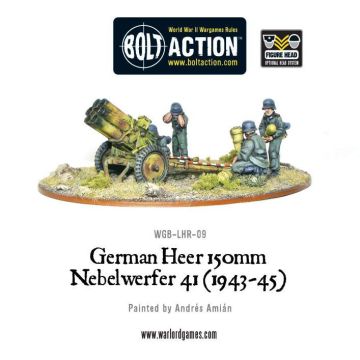 Мініатюра Warlord Games Bolt Action: German Heer 150mm Nebelwerfer 41 (1943-45)