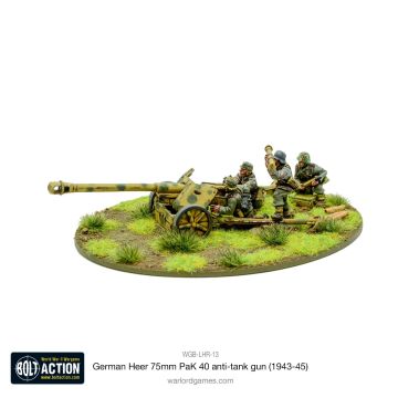 Мініатюра Warlord Games Bolt Action: German Heer 75mm PaK 40 Anti-Tank Gun (1943-45)