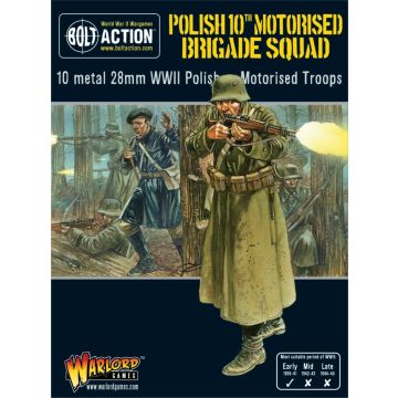 Набір мініатюр Warlord Games Bolt Action: Polish 10th Motorised Brigade Squad