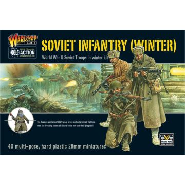 Набір мініатюр Warlord Games Bolt Action: Soviet Winter Infantry Plastic Box Set