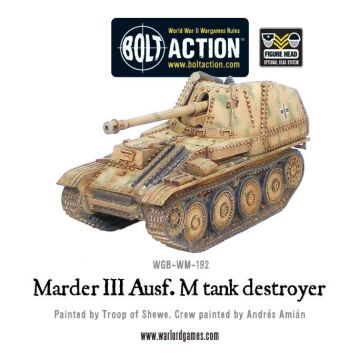 Мініатюра Warlord Games Bolt Action: Marder III Ausf. M tank destroyer