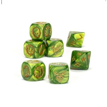Гральні куби Blood Bowl: Wood Elf Team Dice Set